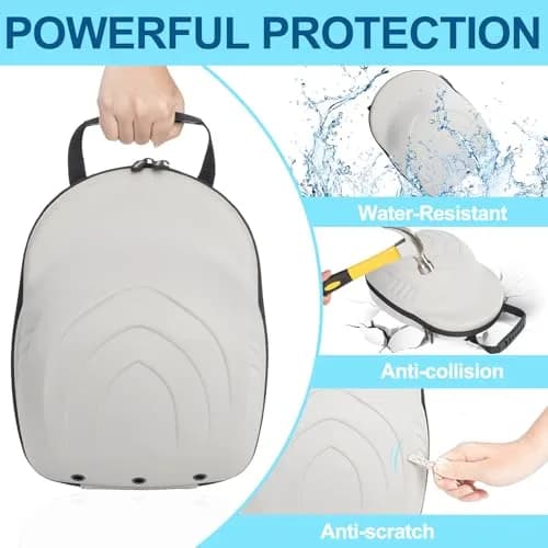 Glamgen Hard Hat Travel Case for 6 Hats | Grey EVA with Shoulder Strap thumbnail 5