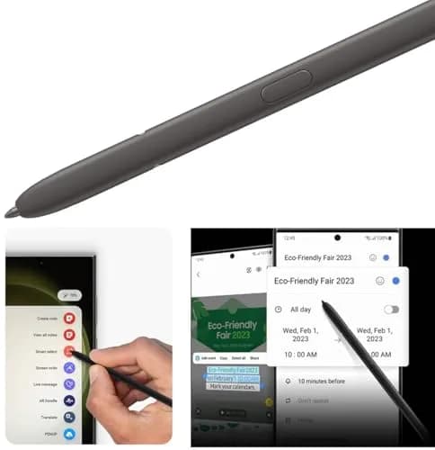 TYHJ S Pen Stylus for Samsung Galaxy S24 Ultra 5G (Light Gray) | 0.7mm Tip, 4096 Pressure Levels thumbnail 3