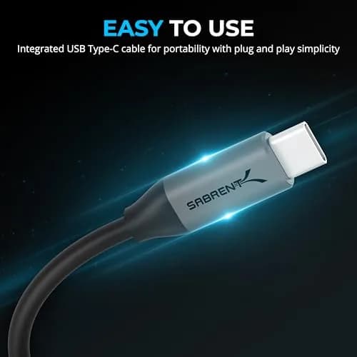SABRENT USB-C to 3.5mm Audio Adapter with 100W PD, 24-Bit | Portable Sound Card for USB-C Devices thumbnail 5