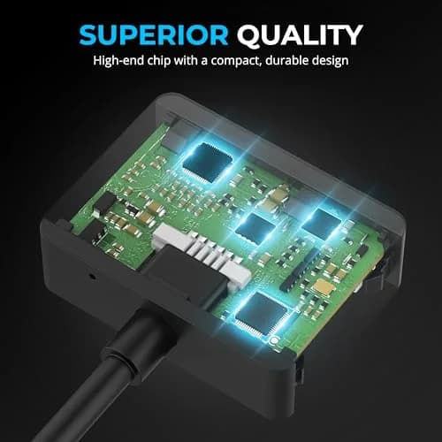 SABRENT USB-C to 3.5mm Audio Adapter with 100W PD, 24-Bit | Portable Sound Card for USB-C Devices thumbnail 7