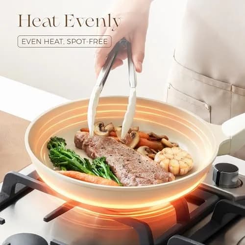 PRICUSIS Nonstick Ceramic Frying Pan 8 Inch | Induction Safe & Dishwasher Friendly thumbnail 4