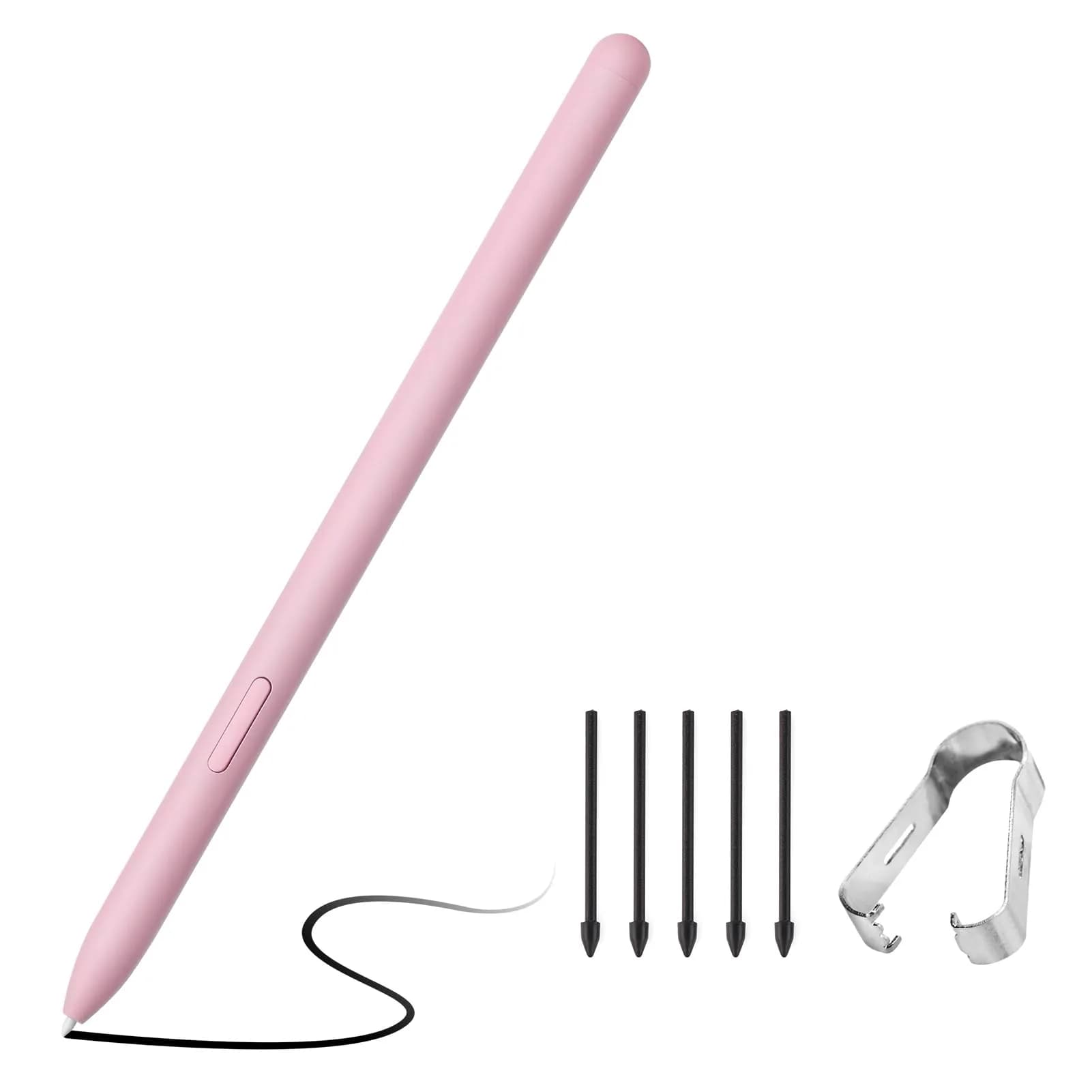 Amtake Replacement S Pen for Samsung Galaxy Tab S6 Lite (Light Blue, 6-Piece Set) | 4096 Pressure Levels — Pink
