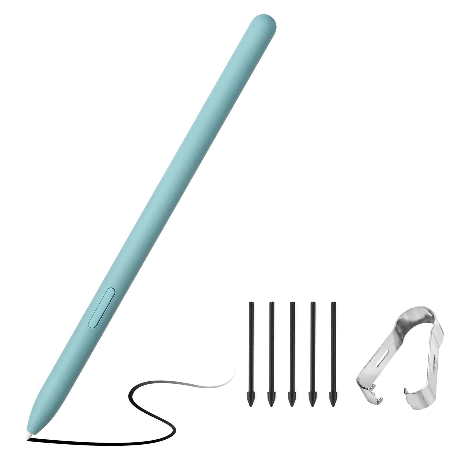 Amtake Replacement S Pen for Samsung Galaxy Tab S6 Lite (Light Blue, 6-Piece Set) | 4096 Pressure Levels — Blue