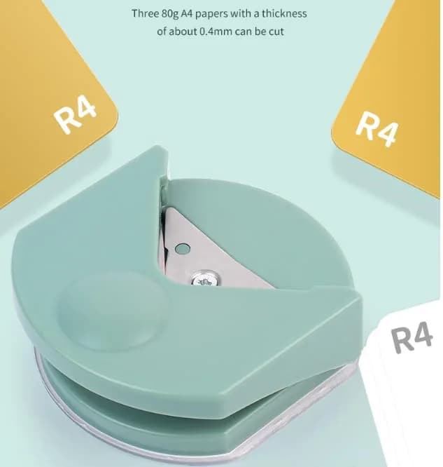Kryoflare 4mm Corner Rounder Punch, Steel Paper Cutter with Adjustable Guide | Precise Rounding Tool for Crafts thumbnail 6