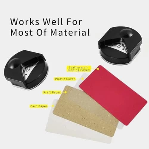 Kryoflare 4mm Corner Rounder Punch, Steel Paper Cutter with Adjustable Guide | Precise Rounding Tool for Crafts thumbnail 3
