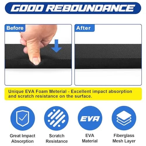 Spurtar Garage Wall Protector, 2 Pack Car Door Protector EVA Foam 40cm x 15cm x 2cm (15.7" x 5.9" x 0.8") | Protects Walls & Car Doors thumbnail 5
