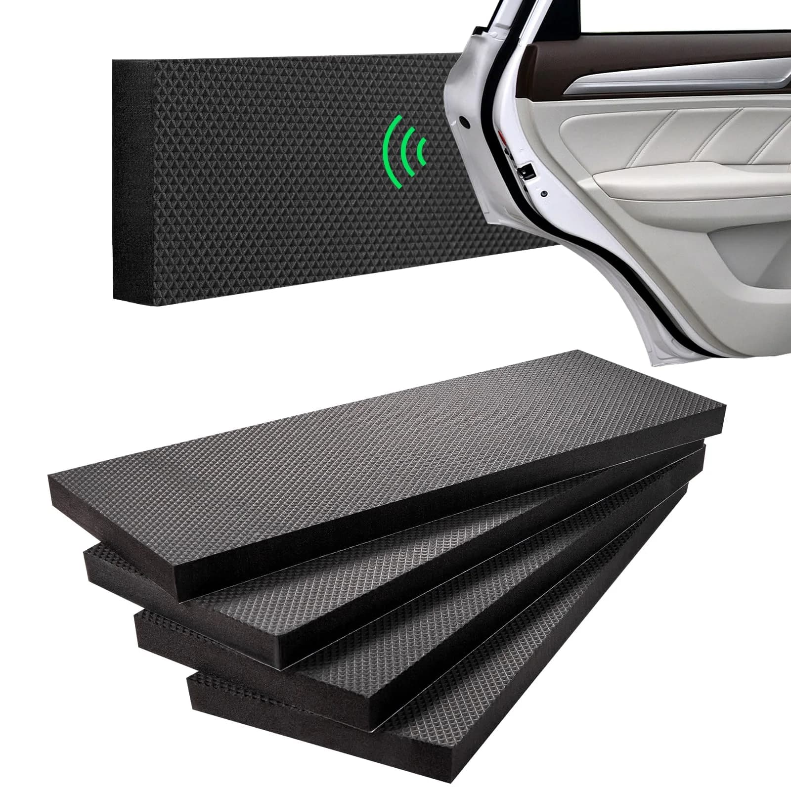 Spurtar Garage Wall Protector, Waterproof Car Door Protector EVA Foam 200cm x 20cm x 0.65cm (79" x 8" x 0.25") | German Design — 4 Pieces - 15.7" × 5.9" × 0.8"