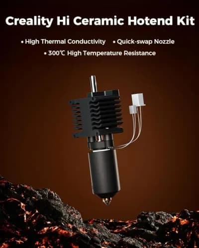Creality Official Hi Ceramic Hotend Kit Supports 300°C High-Speed 3D Printing | All-Metal Design thumbnail 2