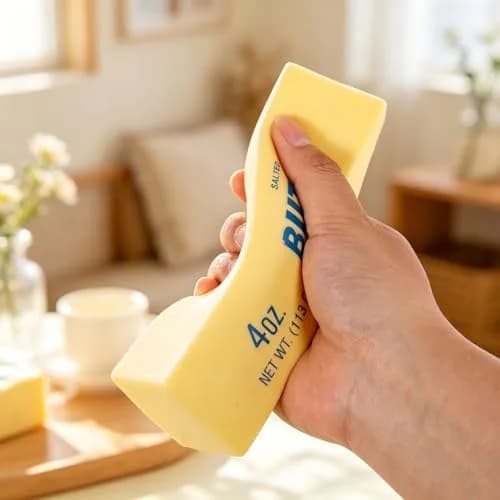 Lyreh Butter Stick Squeeze Toy 14cm (5.51in) | Slow Rising PU Fidget Toy for Anxiety Relief thumbnail 6