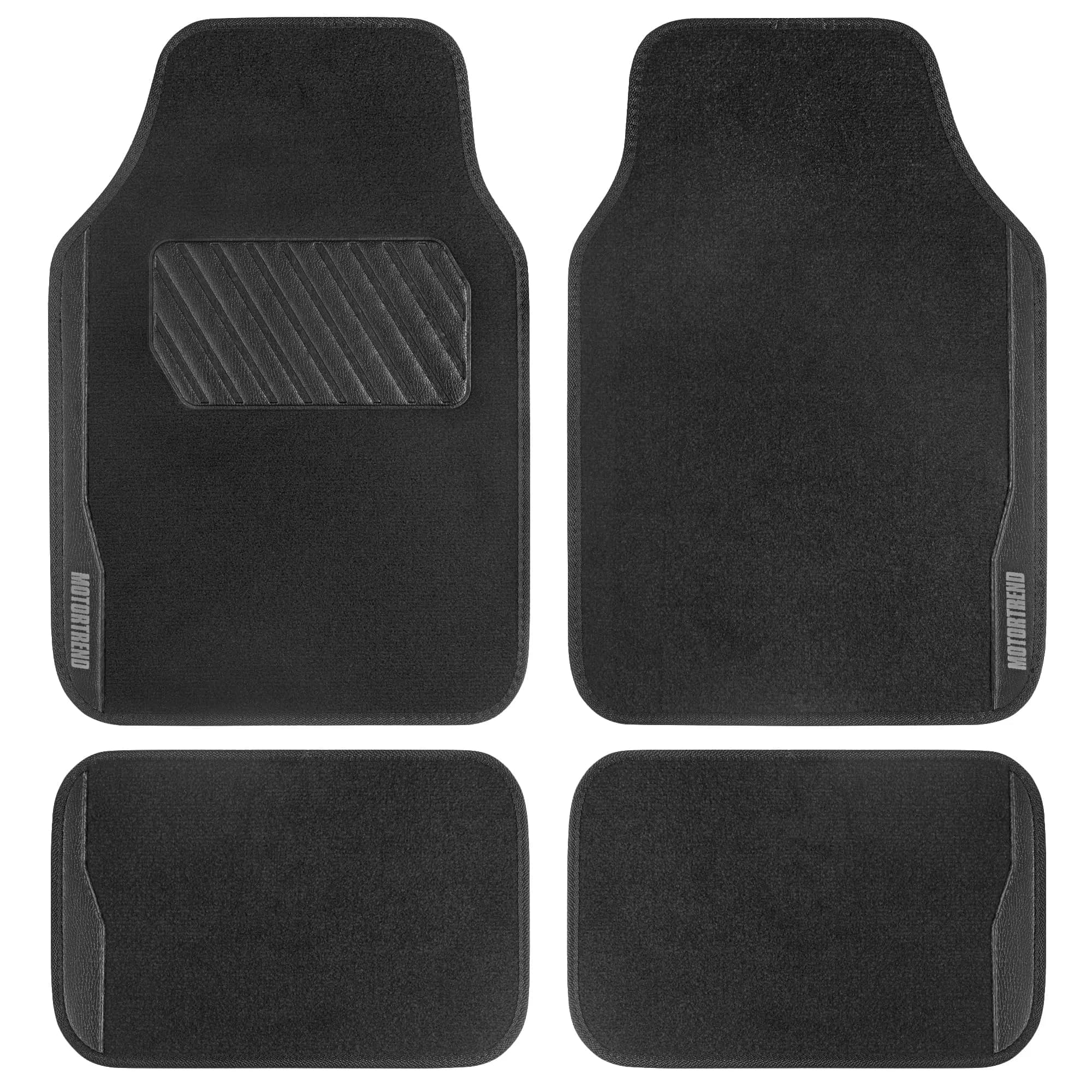 Motor Trend SpeedSeries Carpet Car Floor Mats Set - Versatile Fit for Cars, Trucks, SUVs, Vans 25.75in x 17.5in | All-Weather Durable Design