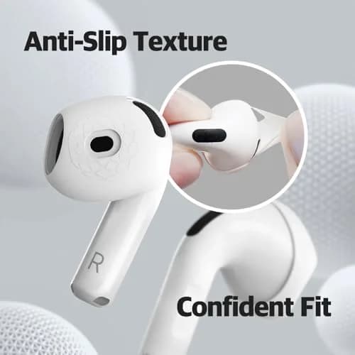 AZLA SednaEarfit for AirPods 4 Silicone Covers, Secure Fit, Ultra Slim+Slim | Anti-Slip, Dual Thickness, Compatible with Charging Case thumbnail 5