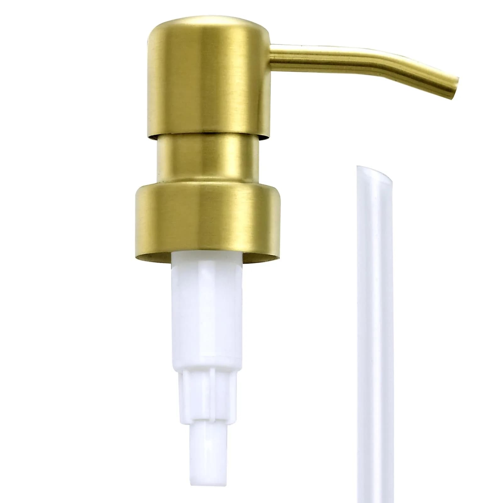 AUNRGO Gold Soap Dispenser Pump Replacement - Brushed Finish 304 Stainless Steel 28/400 | Durable & Corrosion-Resistant - main product image