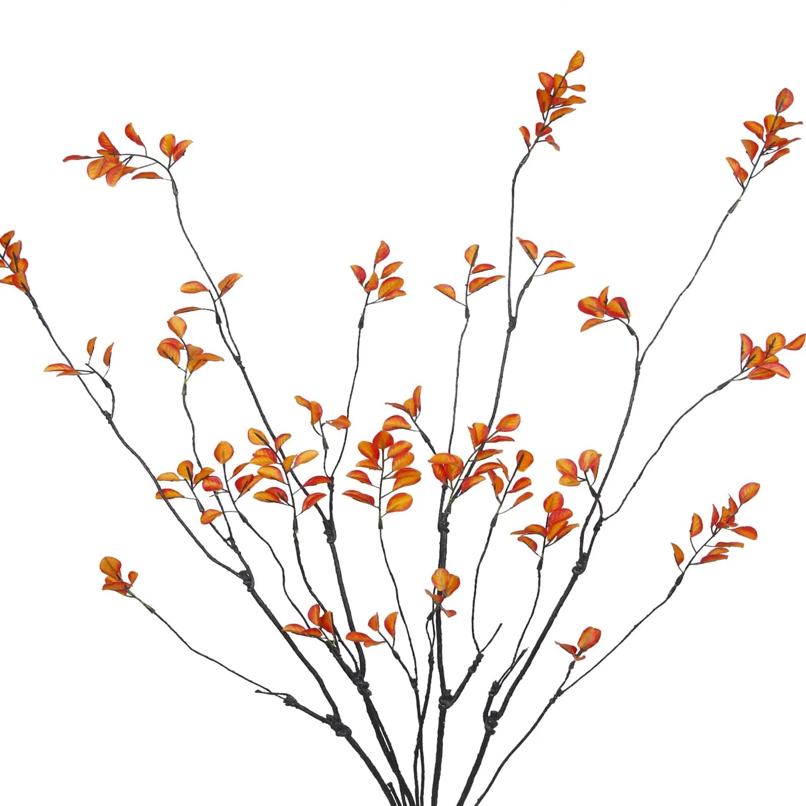 ACRYCS Artificial Greenery Stems 90cm (35.4") Orange Faux Branches | 4 Pcs Vase Filler for Autumn Decor - main product image
