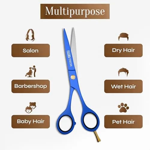 FACON Professional Hair Cutting Scissors 6.5 Inch Japanese Stainless Steel Barber Shears | Razor Edge Precision Cutting thumbnail 8