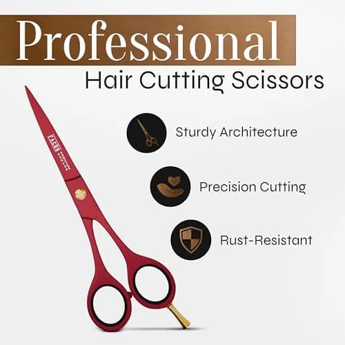 FACON Professional Hair Cutting Scissors 6.5 Inch Razor Edge Barber Shears | Japanese Stainless Steel thumbnail 2