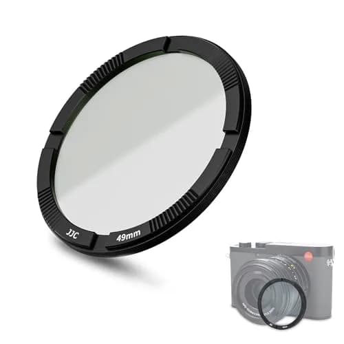 JJC Ultra Slim UV Filter for Leica Q3 43 Q3 Q2 Cameras | 49mm Thread, 3.7mm Frame, 99.3% Light Transmission thumbnail 1