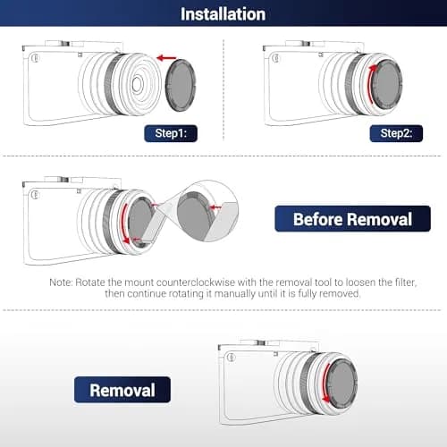 JJC Ultra Slim UV Filter for Leica Q3 43 Q3 Q2 Cameras | 49mm Thread, 3.7mm Frame, 99.3% Light Transmission thumbnail 7