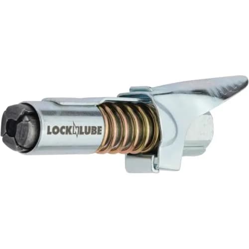 LockNLube Locking Grease Coupler 1/8" NPT 10,000 PSI | Heavy Duty Universal Grease Gun Tip thumbnail 4