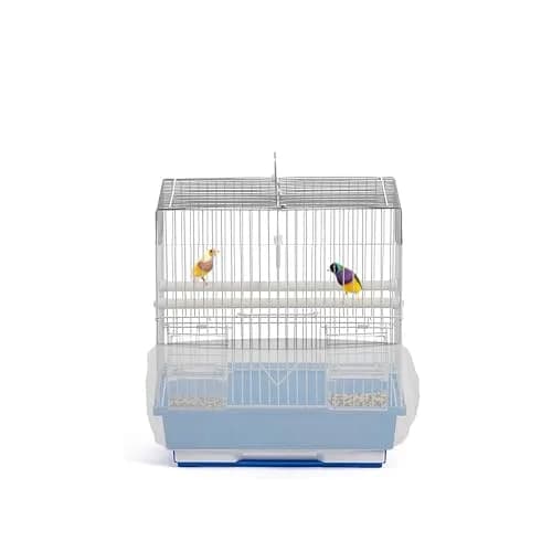 KNUTI White Bird Cage Seed Catcher Mesh Skirt Cover | Universal Fit, Durable Nylon, Easy Wash, Mess Prevention (Extra Small) thumbnail 1