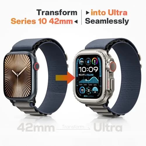 Goton Ultra-Look Metal Case for Apple Watch 42mm Series 6/5/4/SE | Compatible with 42mm/44mm Ultra-Style Conversion thumbnail 4