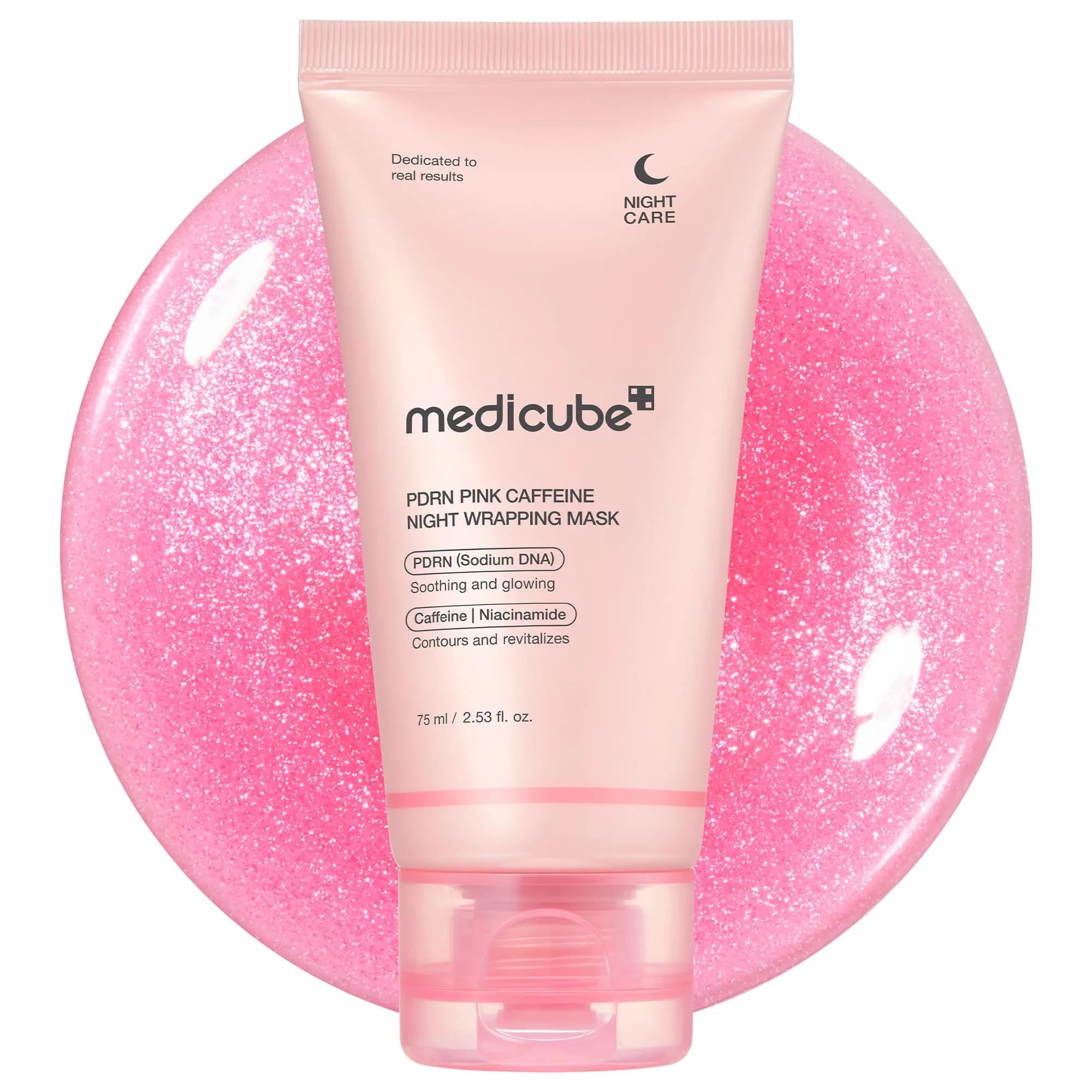 medicube Wrapping Mask PDRN Caffeine 75ml (2.53 Fl Oz) | Overnight Peel Off for Glass Skin - main product image