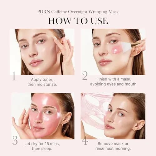 medicube Wrapping Mask PDRN Caffeine 75ml (2.53 Fl Oz) | Overnight Peel Off for Glass Skin thumbnail 5