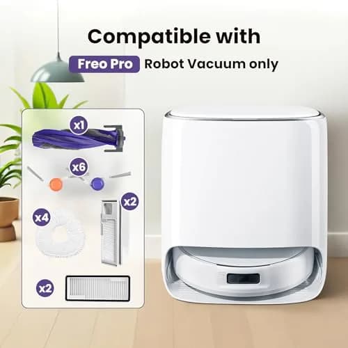 BTRSOLUS Replacement Accessories Kit for Narwal Freo Pro Robot Vacuum Cleaner | 16 Pcs, Nylon, Microfiber, Plastic thumbnail 2