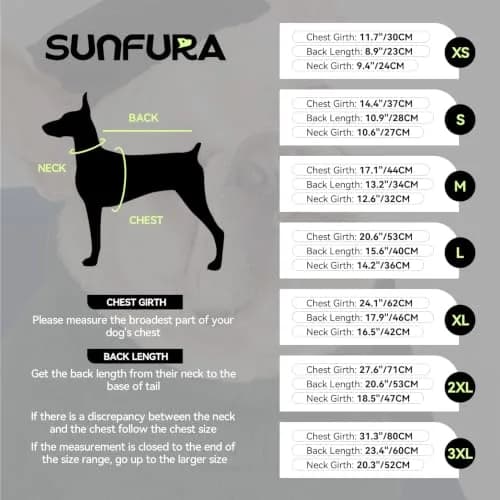 SUNFURA Small Dog Coat, Warm Dog Winter Jacket with Fleece Lined thumbnail 4