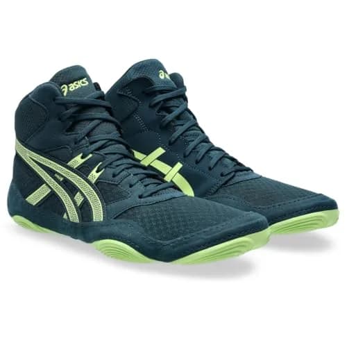ASICS Men's Snapdown 4 Wrestling Shoes, 10.5 (28.3 cm) Tranquil Teal/Lucid Yellow | Ankle-High Athletic Fit thumbnail 2