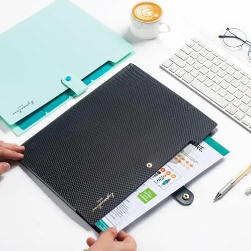 Sooez Accordion File Organizer 8 Pocket, Expanding File Folder with Labels | Durable Plastic for A4/Letter Size Documents thumbnail 6