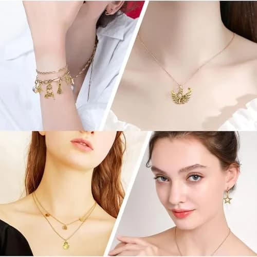 YouLuo Mixed Enamel Charms for Jewelry Making, 50Pcs KC Gold Alloy Charm Pendants | Assorted Designs thumbnail 6