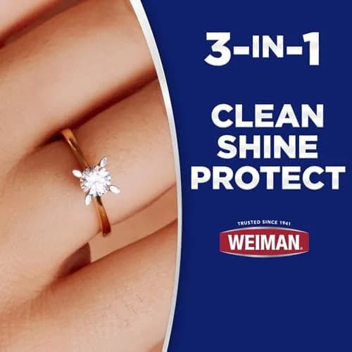 Weiman Gold & Diamond 3-in-1 Wipes - 1 Count | Cleans, Shines, Protects Jewelry thumbnail 5