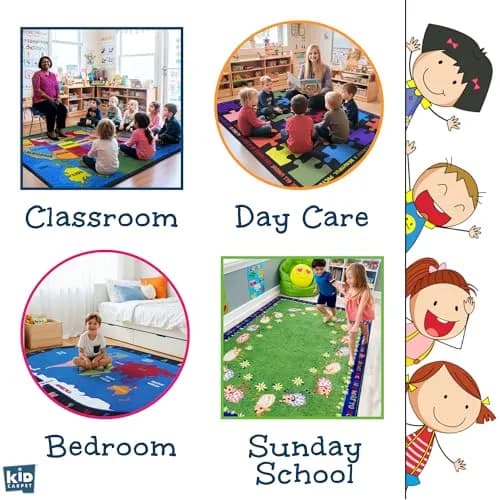 KIDCARPET.COM Map of the USA Classroom Rug 7'6"x 12' | Educational Kids Learning Play Mat thumbnail 6