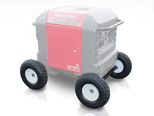 Autoworks XTRM All Terrain Wheel Kit - fits Honda EU3000is Generator, Solid Never Flat Tires (White Wheels) | Heavy Duty 10-inch Wheels - main product image