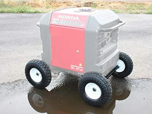 Autoworks XTRM All Terrain Wheel Kit - fits Honda EU3000is Generator, Solid Never Flat Tires (White Wheels) | Heavy Duty 10-inch Wheels thumbnail 5