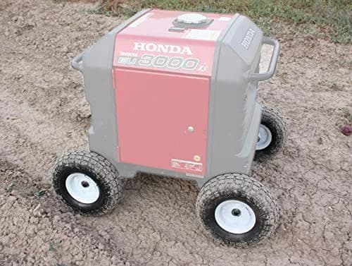 Autoworks XTRM All Terrain Wheel Kit - fits Honda EU3000is Generator, Solid Never Flat Tires (White Wheels) | Heavy Duty 10-inch Wheels thumbnail 7