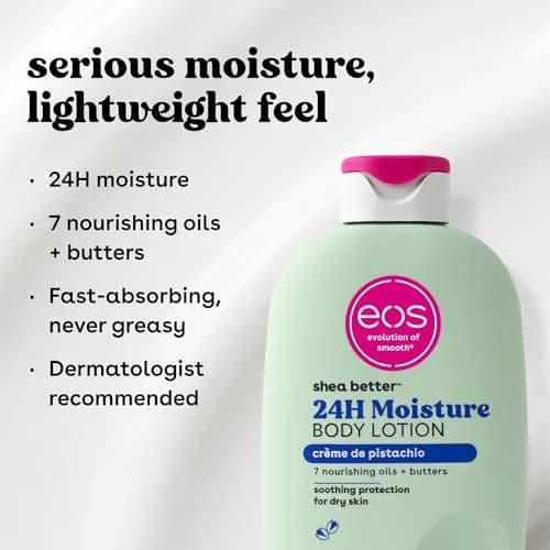 eos Shea Better Body Lotion Crème de Pistachio 473ml (16 fl oz) | Dermatologist Recommended for All Skin Types thumbnail 4