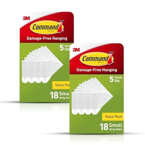Command 4 lb Small Picture Hanging Strips 36 Pairs (72 Strips) | Damage-Free Hanging thumbnail 1