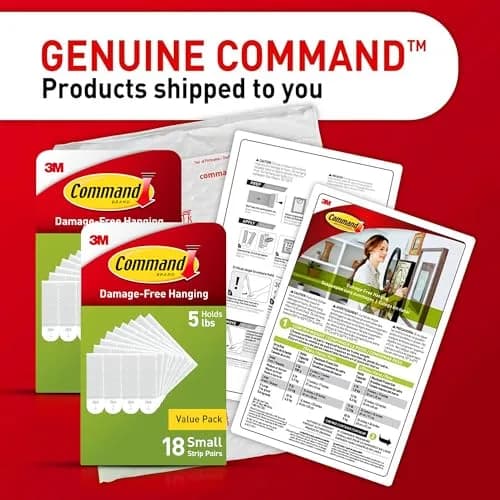 Command 4 lb Small Picture Hanging Strips 36 Pairs (72 Strips) | Damage-Free Hanging thumbnail 8