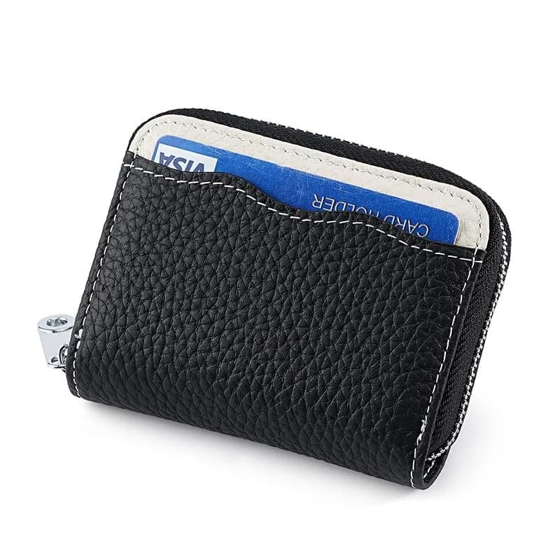 Linno RFID Genuine Leather Credit Card Holder Wallet 18 Card Slots (Yellow) thumbnail 8