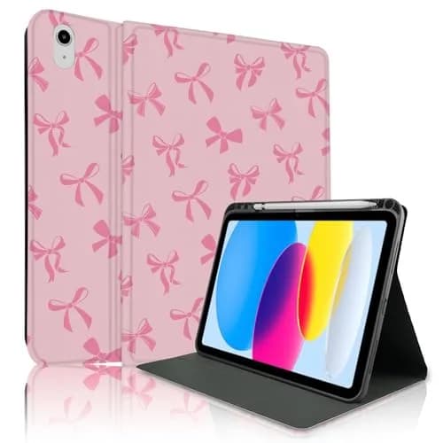 TopPerfekt Pink iPad Case for 11-inch 2022 & 2025 | Cute Chic Design with Pencil Holder thumbnail 1