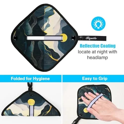 Rquite Reusable Pee Cloth for Women Hiking Essentials 2-Pack | Soft Absorbent & Waterproof thumbnail 5