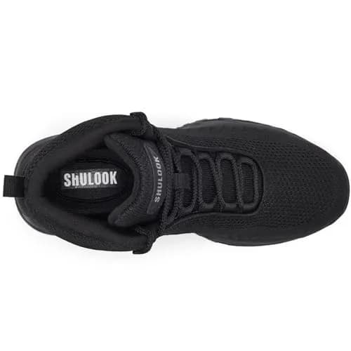 SHULOOK Non Slip Work Boots for Men Restaurant Kitchen Food Service Black Ankle-High | Slip Resistant & Cushioned for All-Day Comfort thumbnail 6