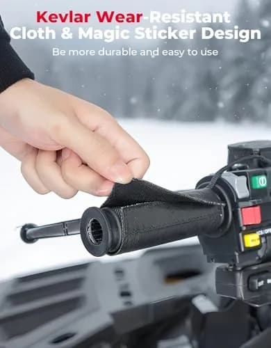 KEMIMOTO ATV Heated Grips, USB 6-Level Adjustable Handlebar Heater | IP67 Waterproof, Fast Heating thumbnail 5