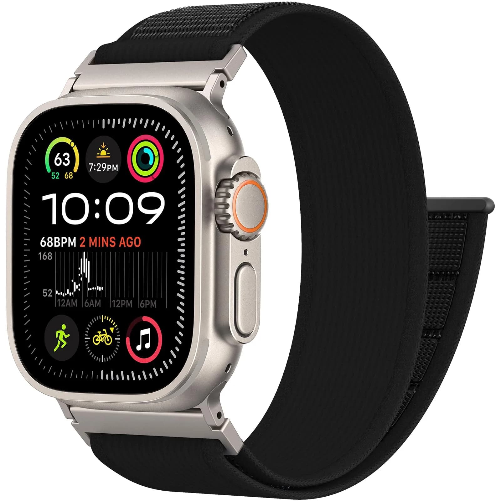WANLISS Trail Loop Nylon Sport Band for Apple Watch Ultra 4 3 2 1 | Breathable, Rugged & Adjustable