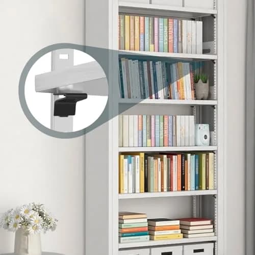 Lenink Pilaster Shelf Clip 28 Pcs Black | Adjustable Support for Shelves thumbnail 7