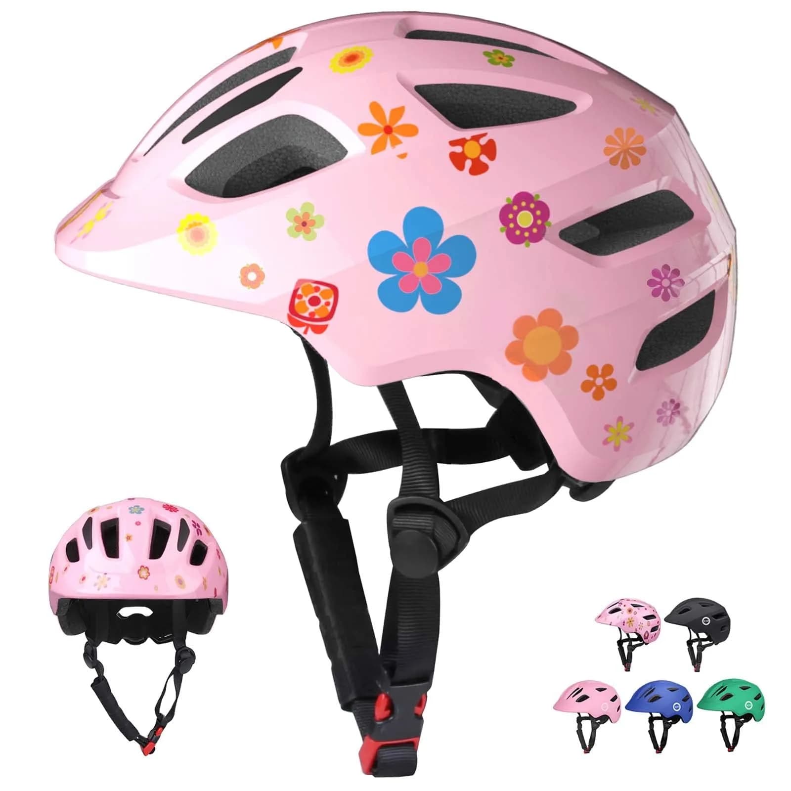 XJD Pink Flowers XX-Small Toddler & Baby Multi-Sport Helmet (44-48 cm)