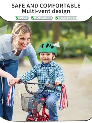 XJD Toddler Bike Helmet - Green, XX-Small (44-48 cm) for Infants and Babies thumbnail 2