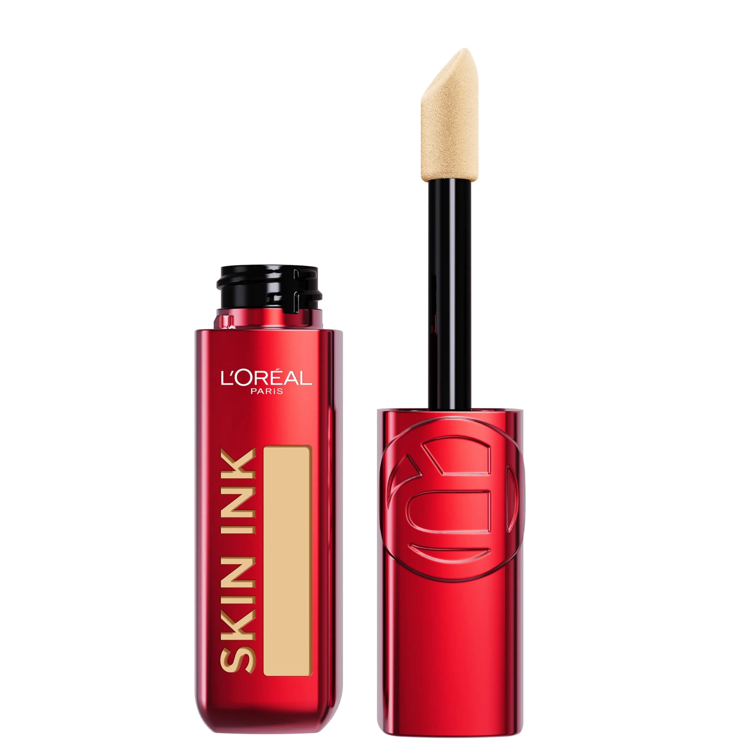 L'Oreal Paris Skin Ink 2-in-1 Foundation Concealer 0.5 Fl Oz | Up to 48HR Transfer-Resistant, Medium Warm