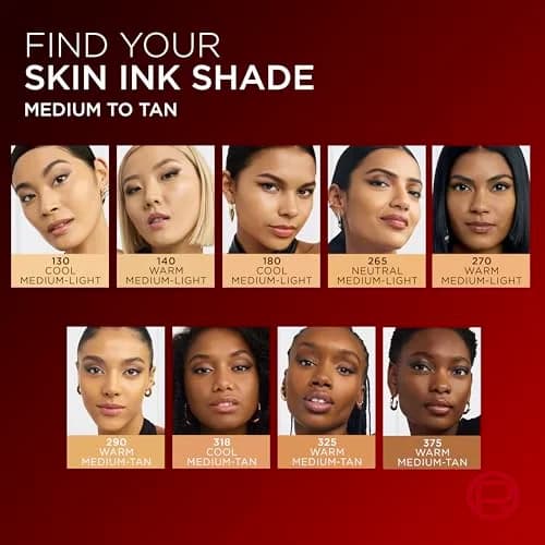 L'Oreal Paris Infallible Skin Ink 2-in-1 Foundation Concealer Hybrid Face Makeup, up to 48HR Transfer-Resistant with Medium Coverage, 40 Fair Warm thumbnail 8